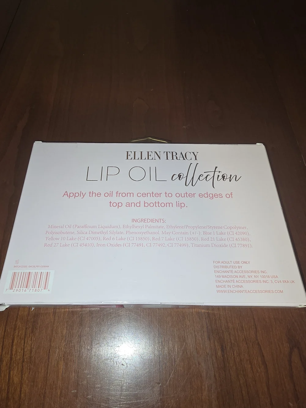 Ellen Tracy Hydrating Lip Tint Set - Pink Shades, New in Box